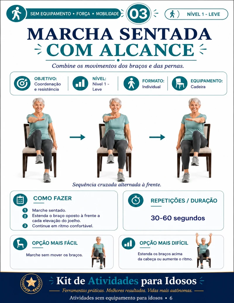 Dentro do kit: página de passos sobre a linha no chão